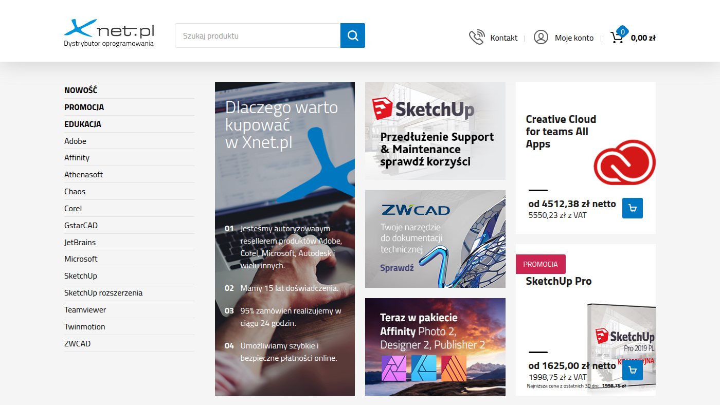 The home page of xnet.pl
