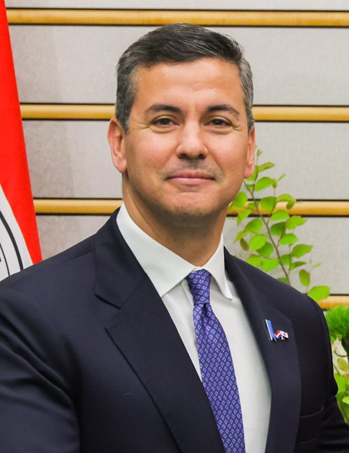 Shigeru Ishiba e Santiago Peña no Kantei japonês, 2025