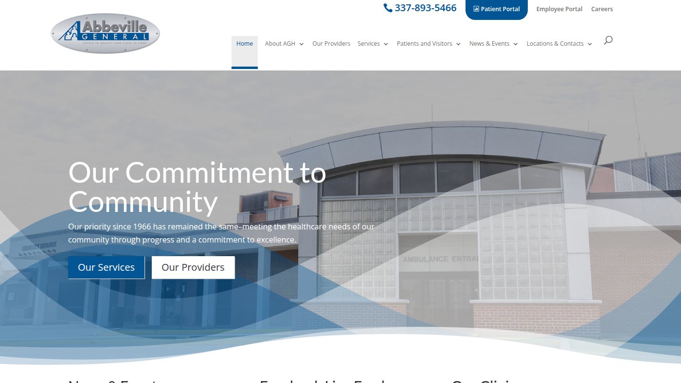 The home page of abbevillegeneral.com