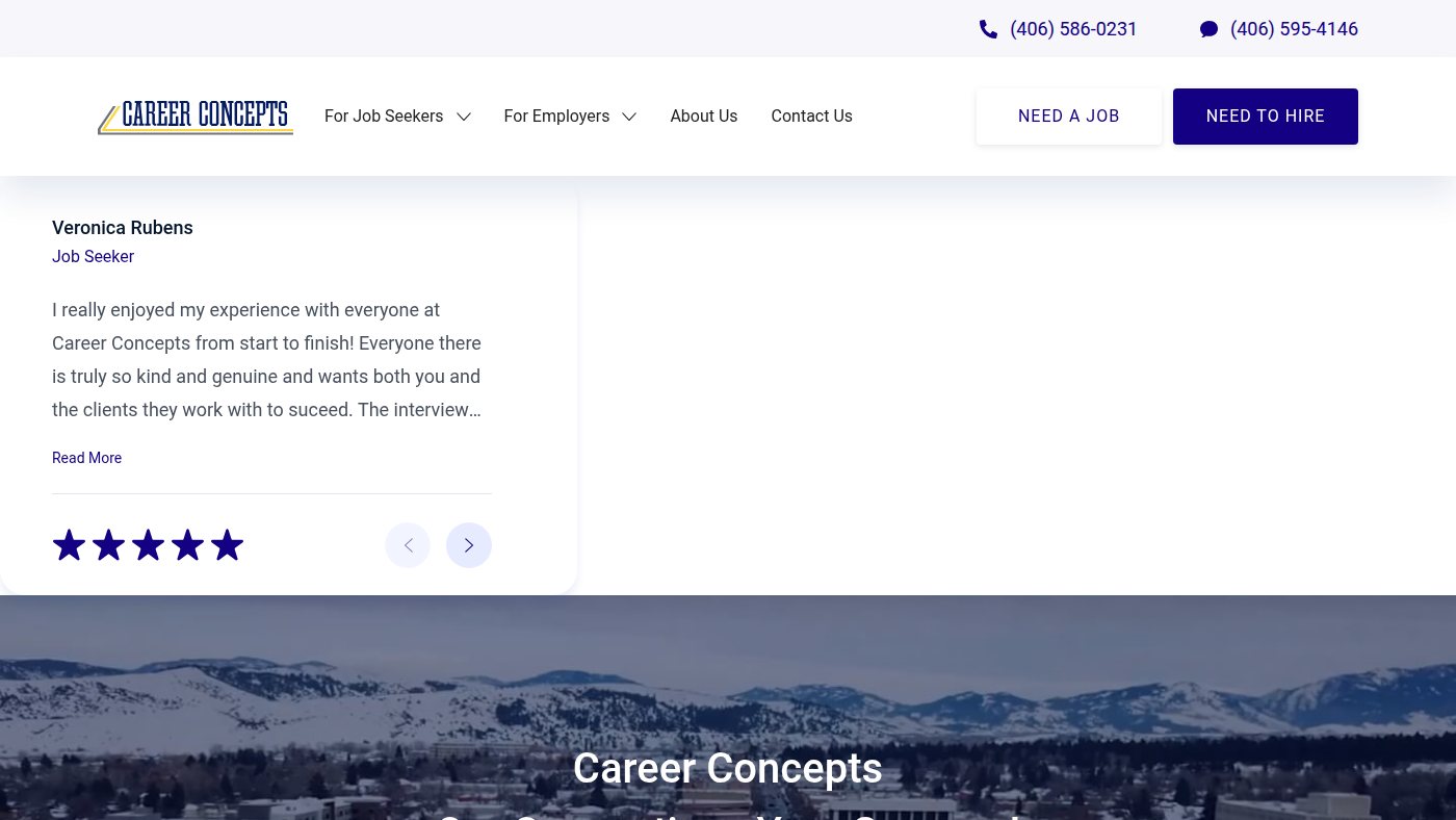 The home page of careersinmontana.com