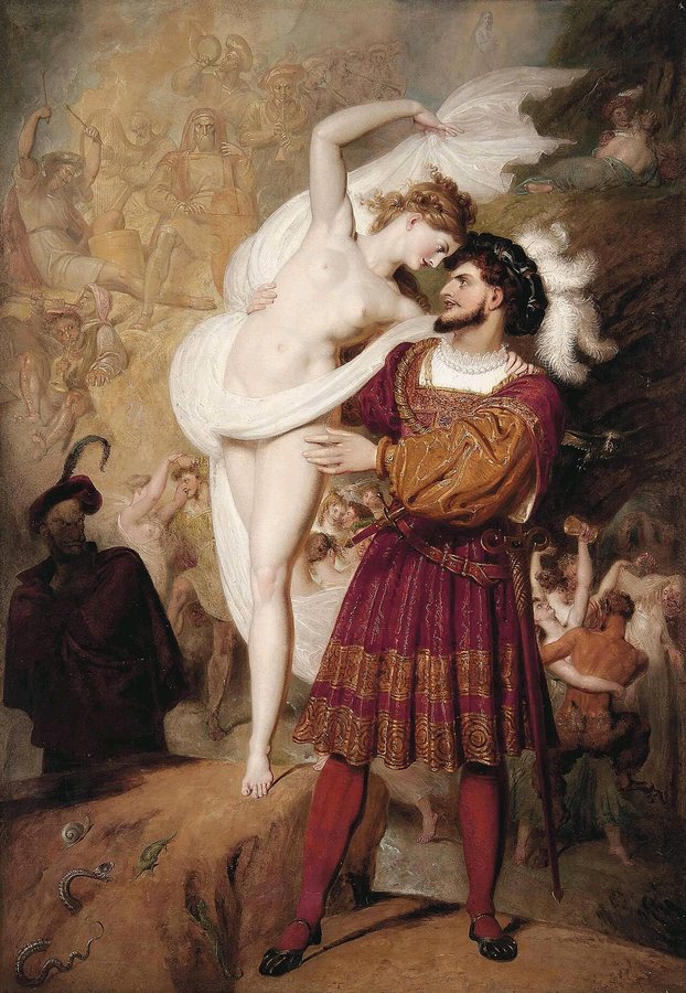 Faust e Lilith di Richard Westall (1831)