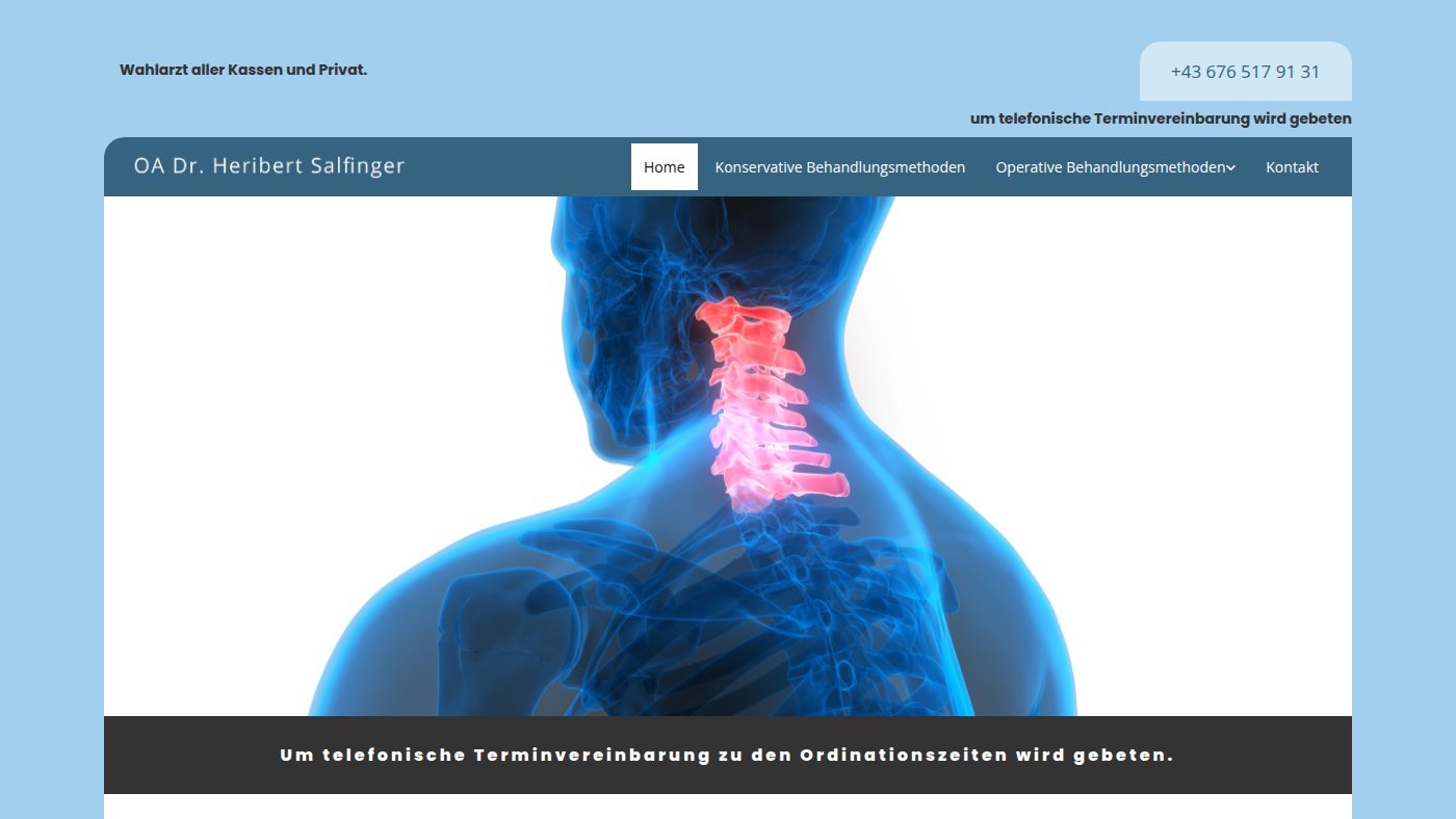 The home page of orthopaedie-salfinger.at