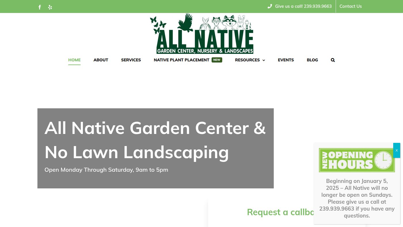 The home page of nolawn.com