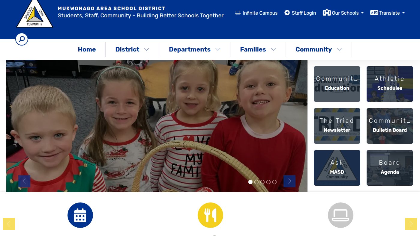 The home page of masd.k12.wi.us