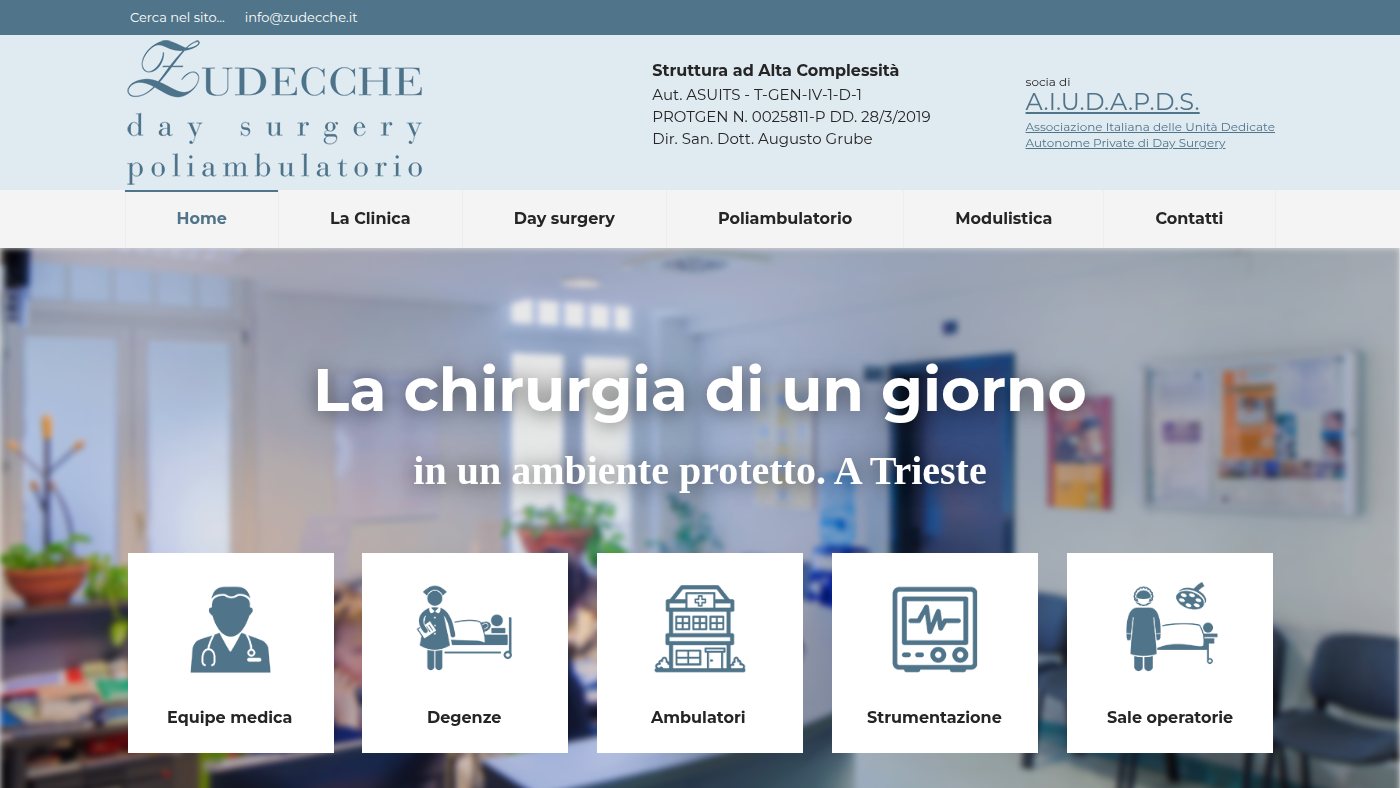 The home page of zudecche.it