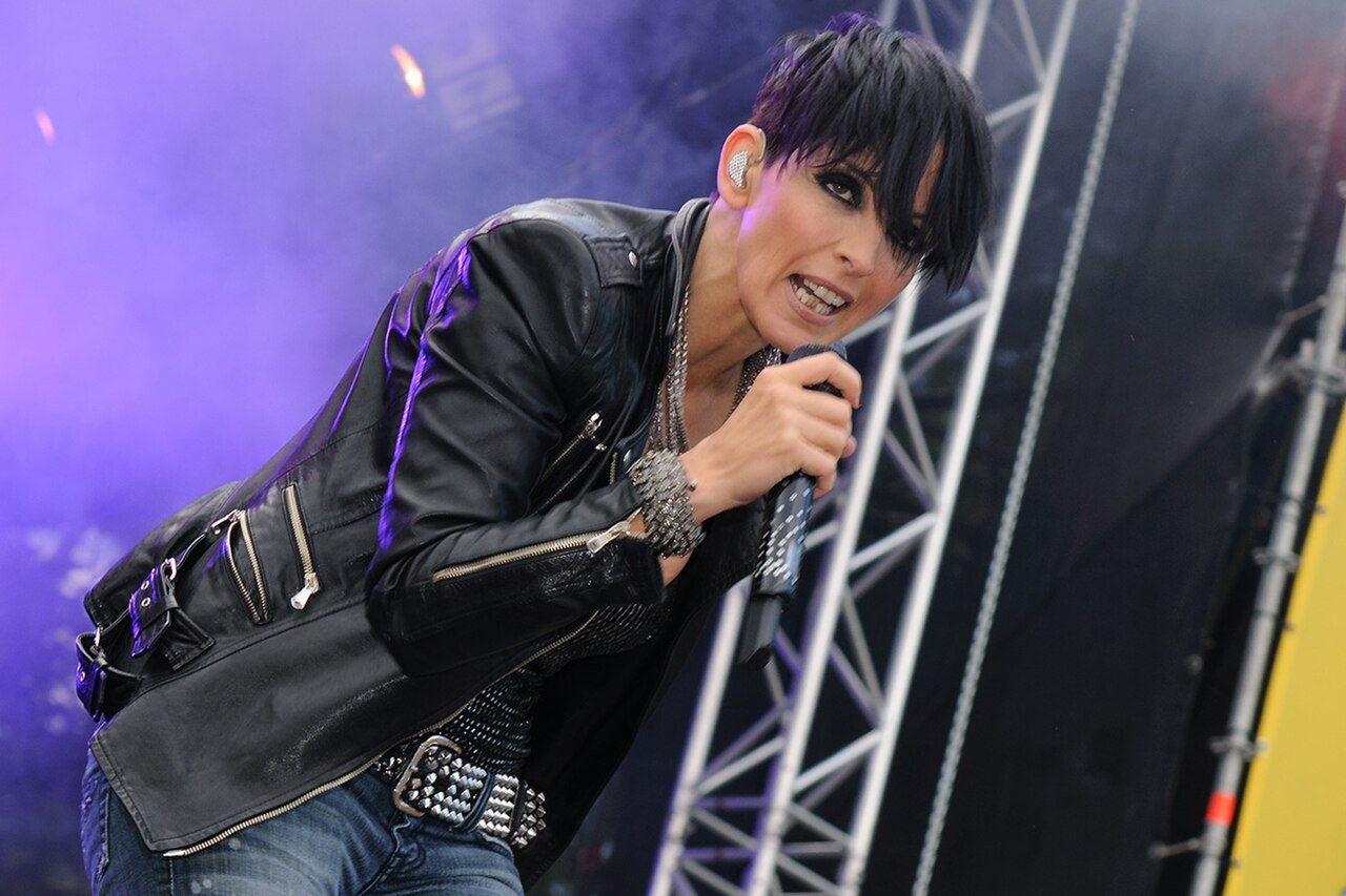 Nena sul palco di Dortmund nel maggio 2011