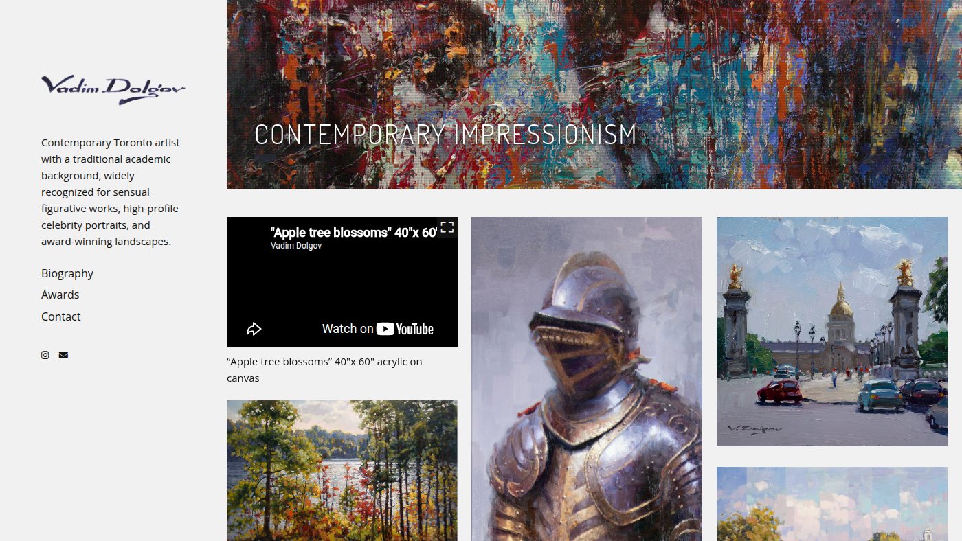 The home page of vadimdolgov.com