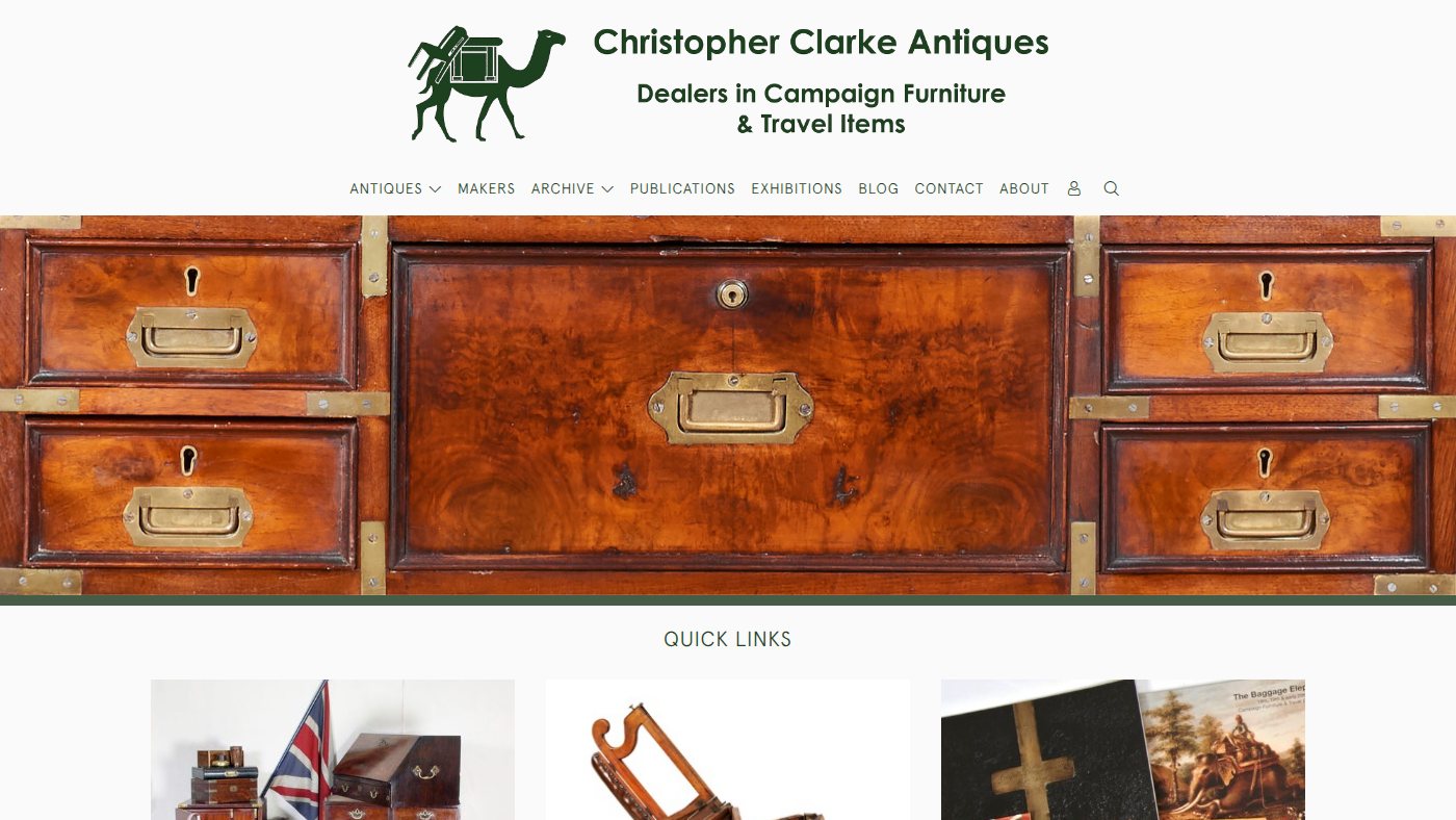 The home page of campaignfurniture.com