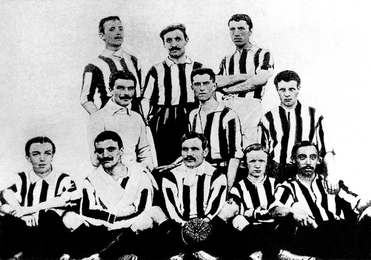 Juventus is the most successful club in Italy, with 36 Scudetti from 1905 (above) to the present day