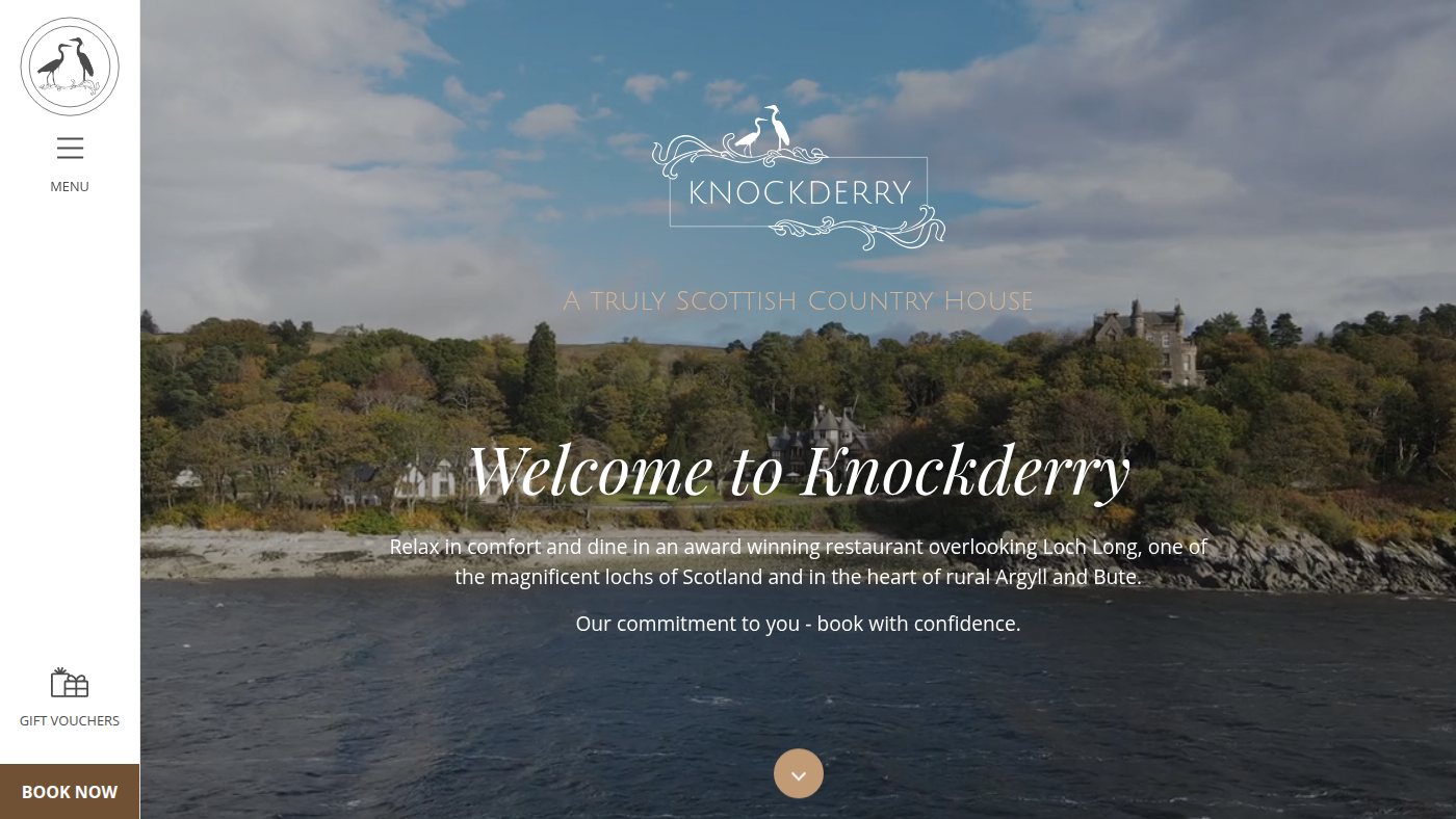 The home page of knockderryhouse.co.uk