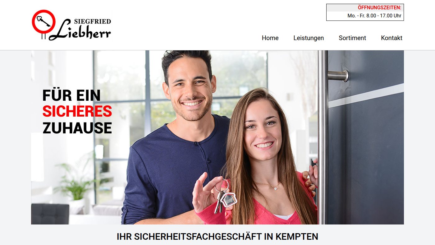 The home page of s-liebherr.de