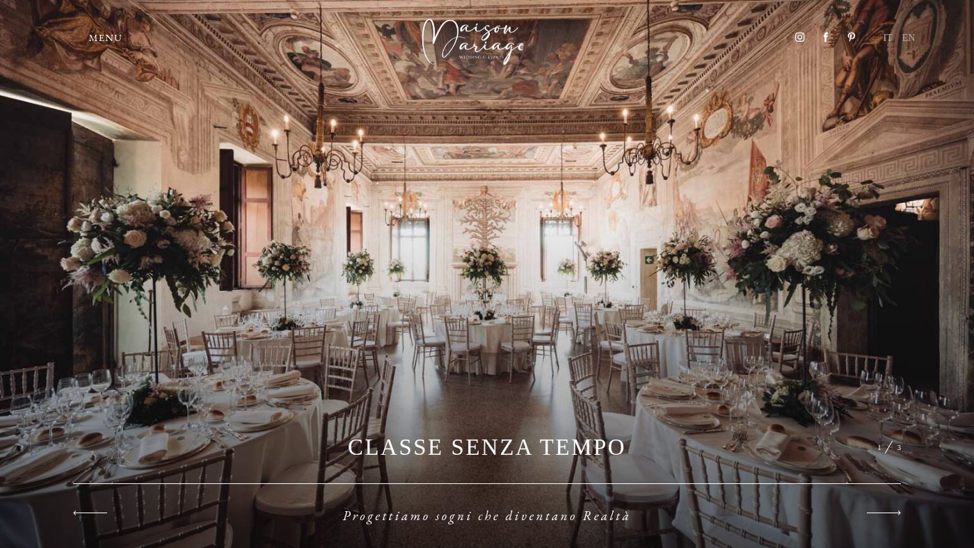 The home page of maison-mariage.it