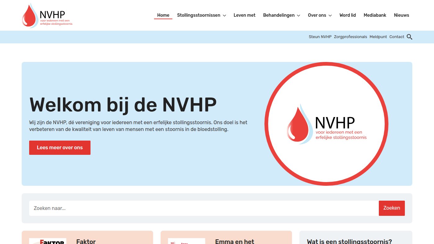 The home page of nvhp.nl