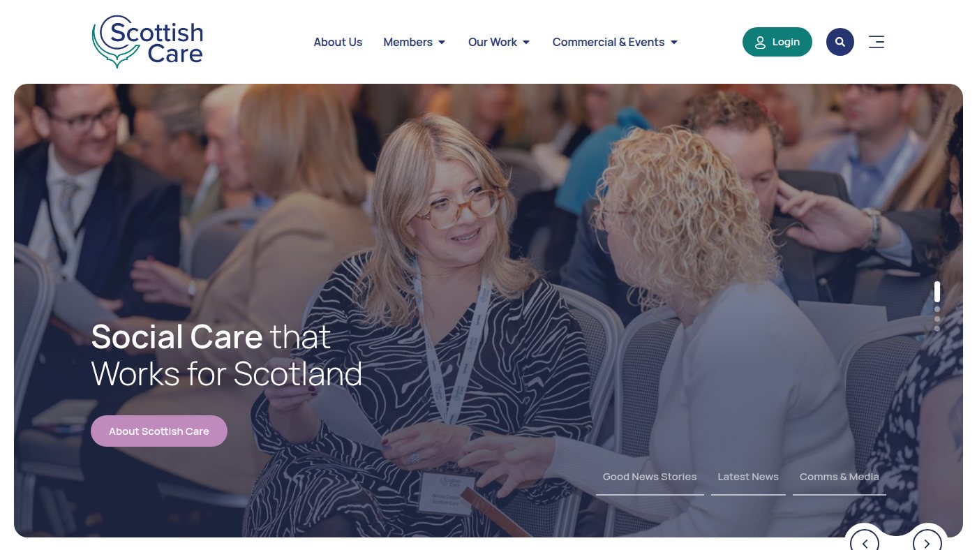 The home page of scottishcare.org