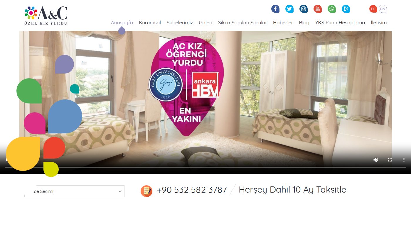 The home page of ackizyurdu.com