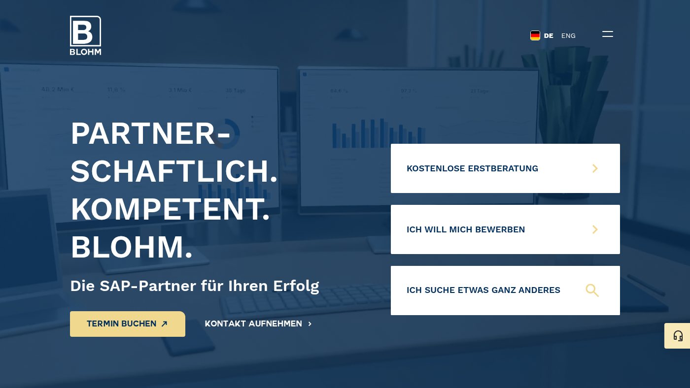 The home page of blohm.de