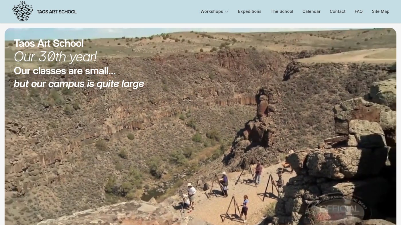 The home page of taosartschool.org
