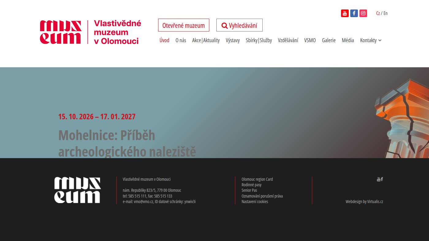 The home page of vmo.cz