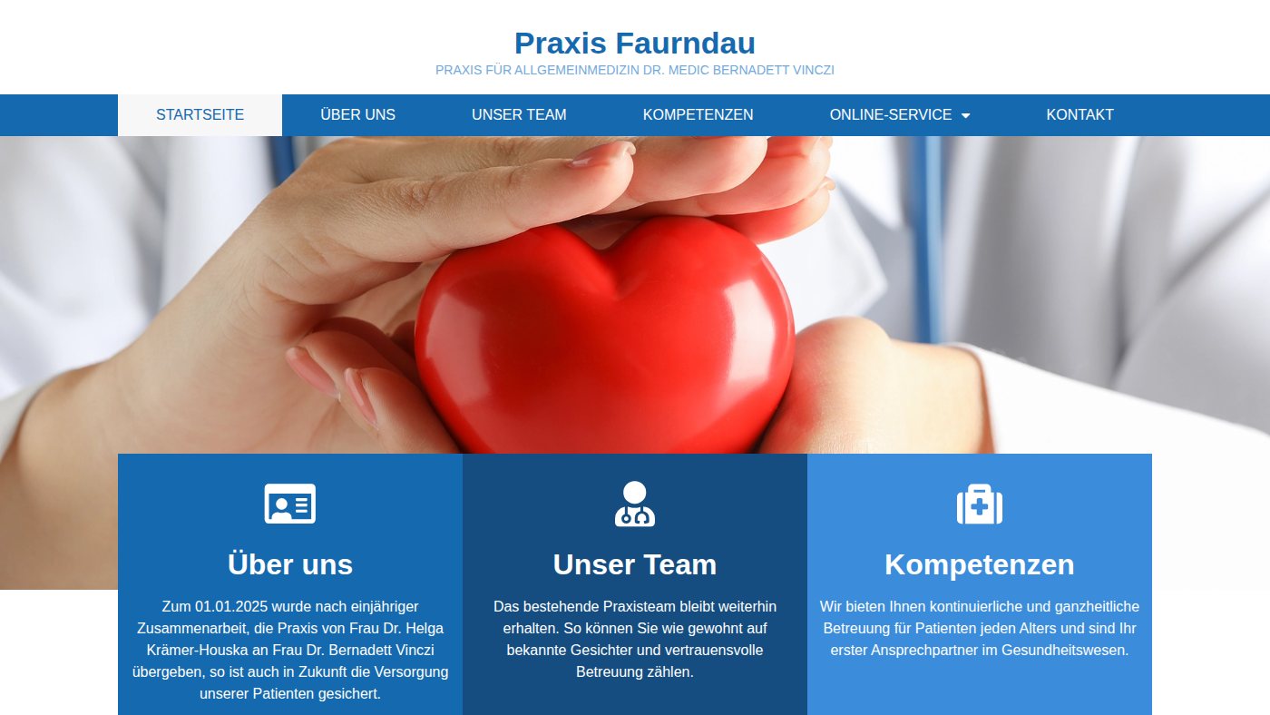 The home page of praxis-faurndau.de