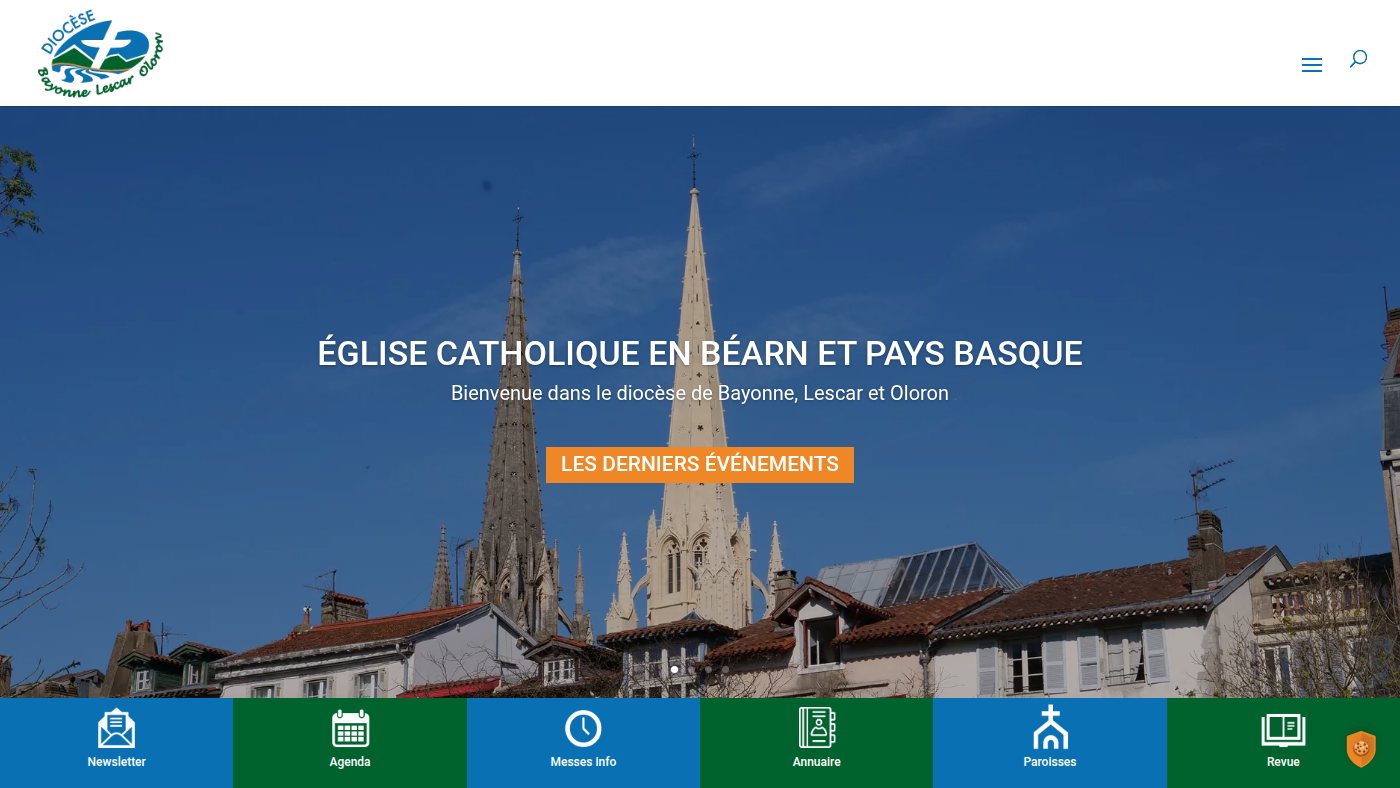 The home page of diocese64.org