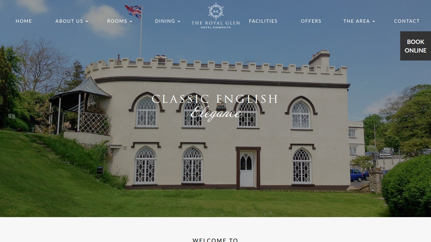 The home page of royalglenhotel.co.uk