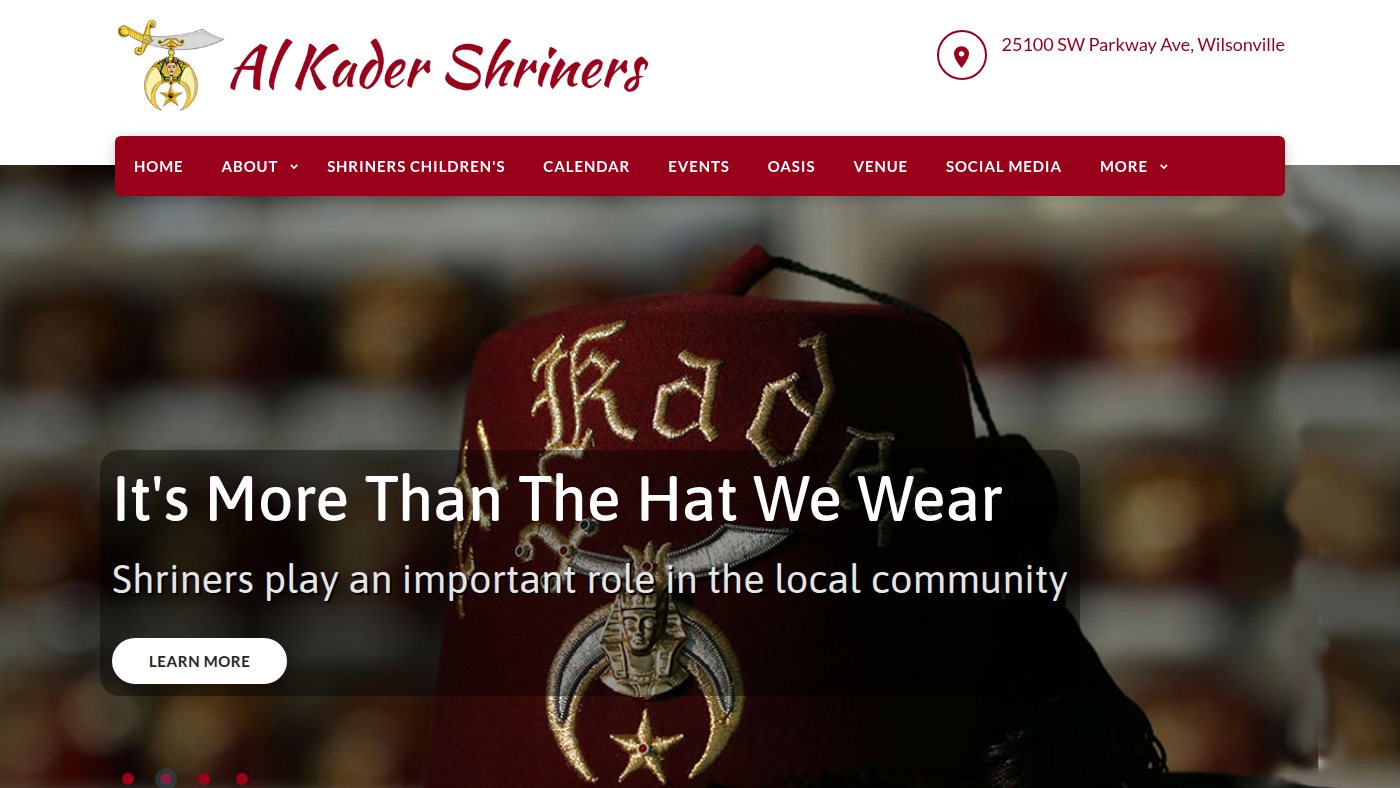 The home page of alkadershriners.org
