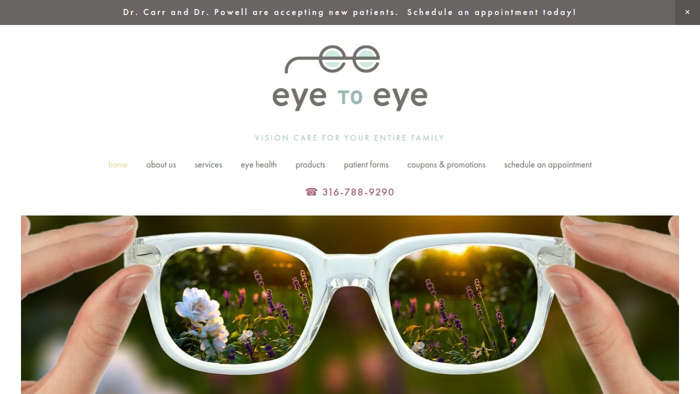 The home page of eyetoeyederby.com