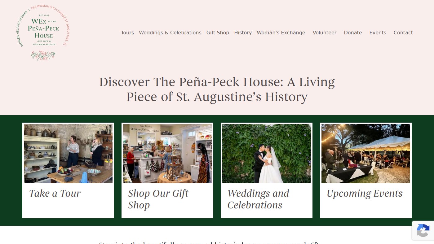 The home page of penapeckhouse.com