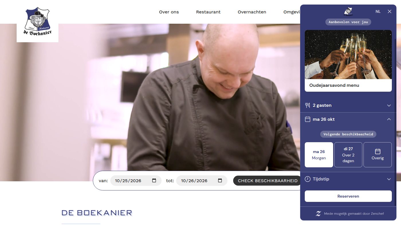 The home page of boekanier.nl