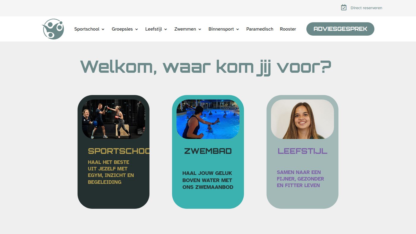 The home page of vennen.nl