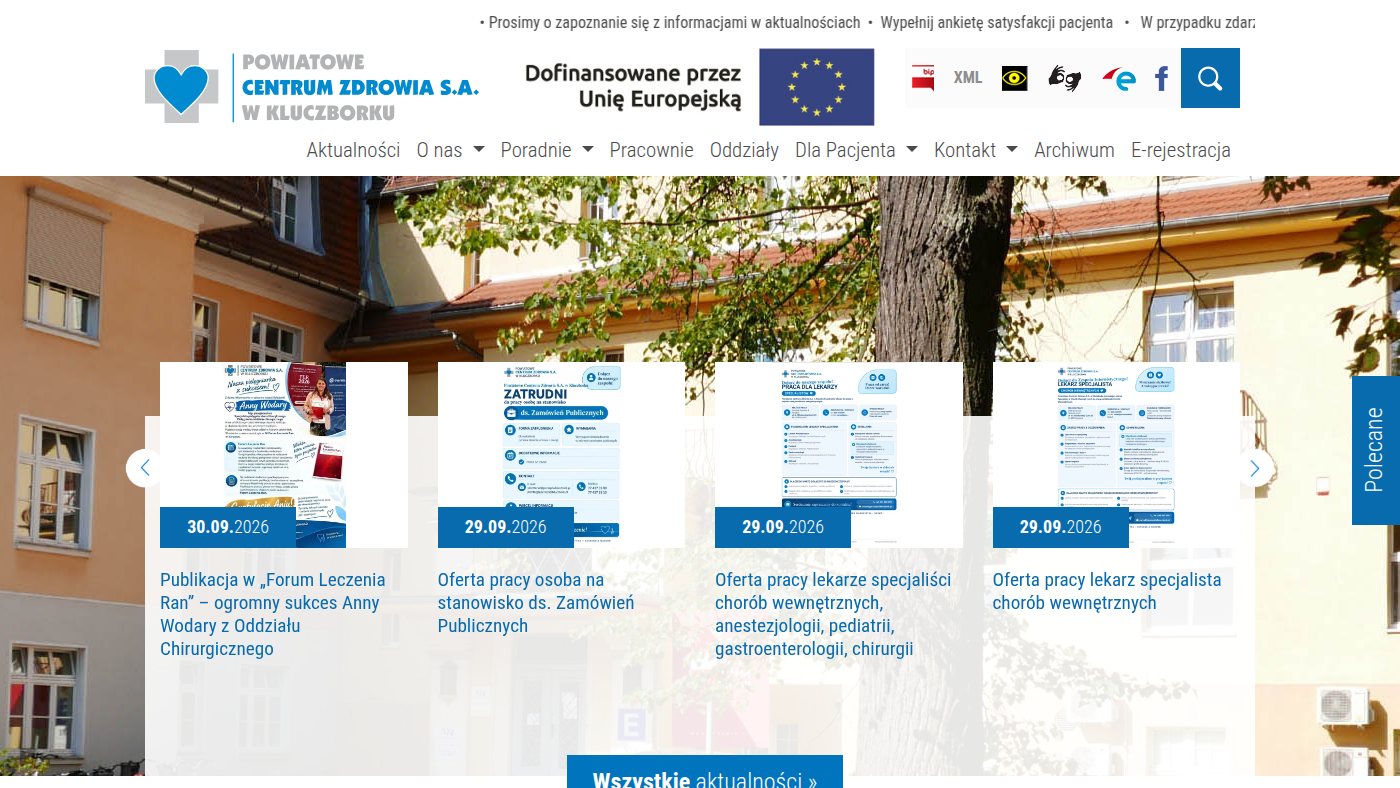 The home page of pczszpitalkluczbork.pl