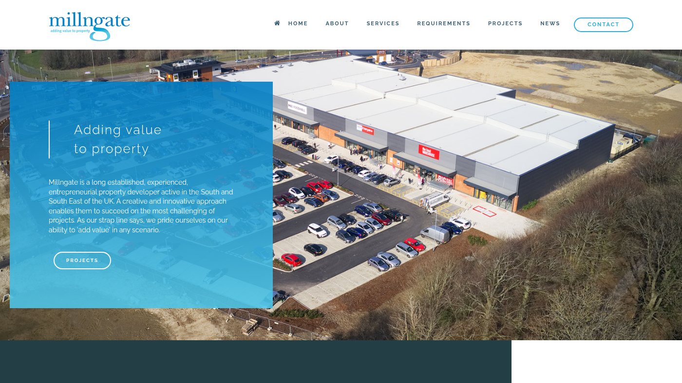 The home page of millngate.com