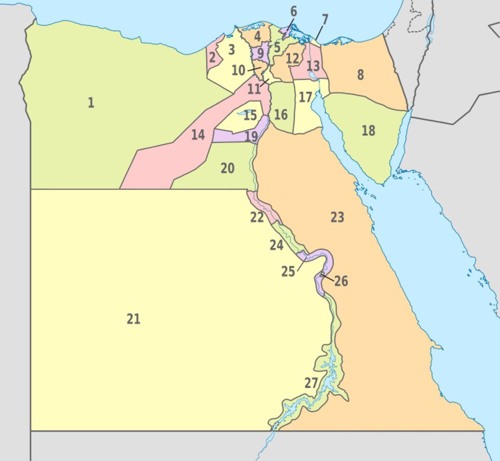 Gobernaciones de Egipto:
