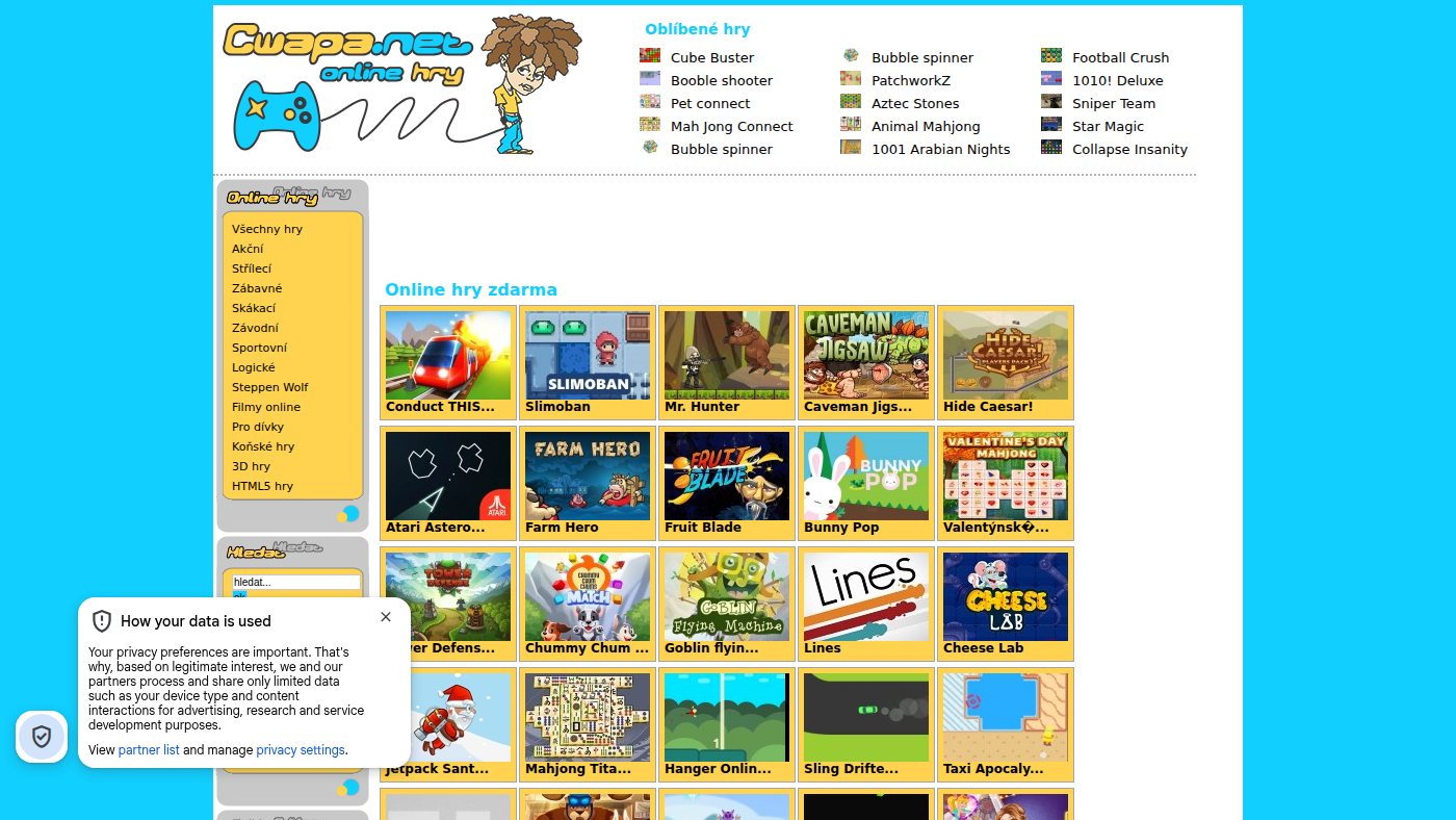 The home page of cwapa.net