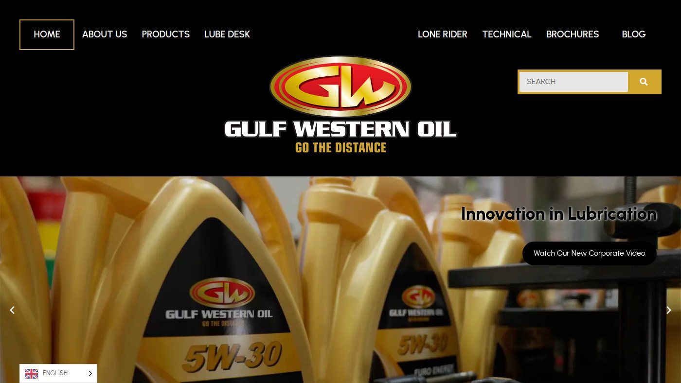 The home page of gulfwestern.com.au