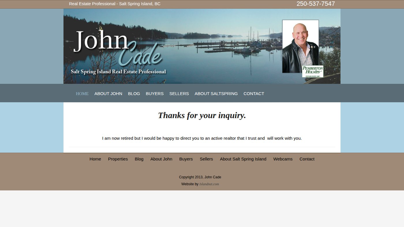 The home page of gulfislandsproperty.com