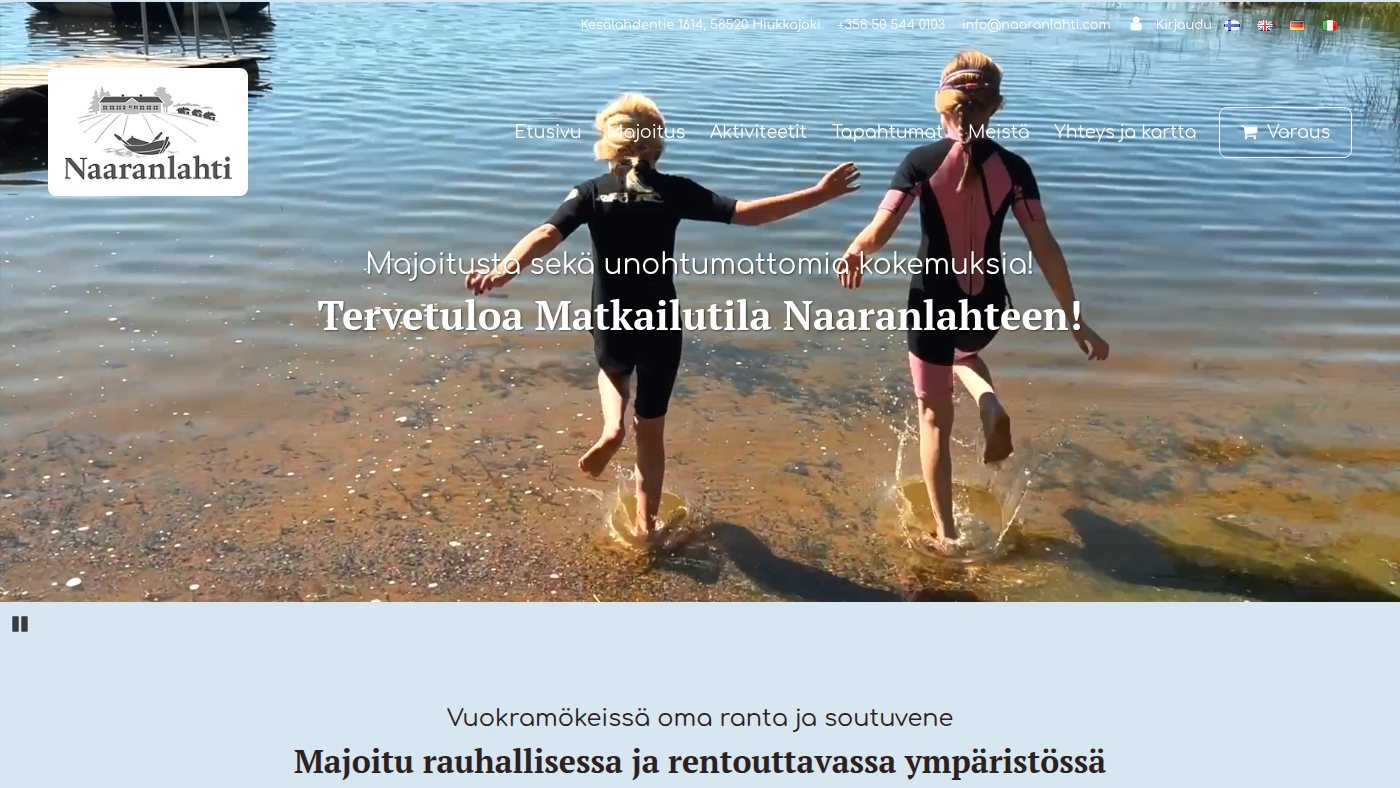 The home page of naaranlahti.com