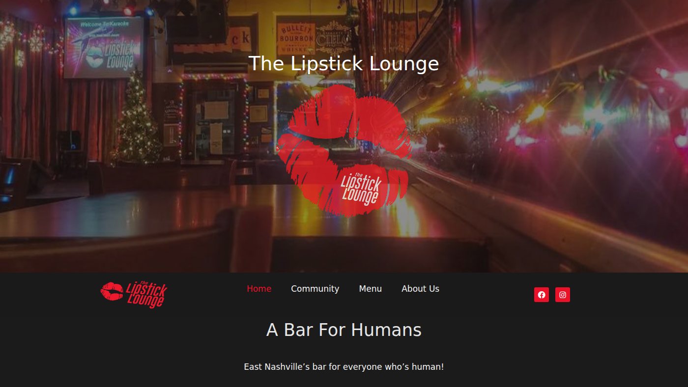 The home page of thelipsticklounge.com