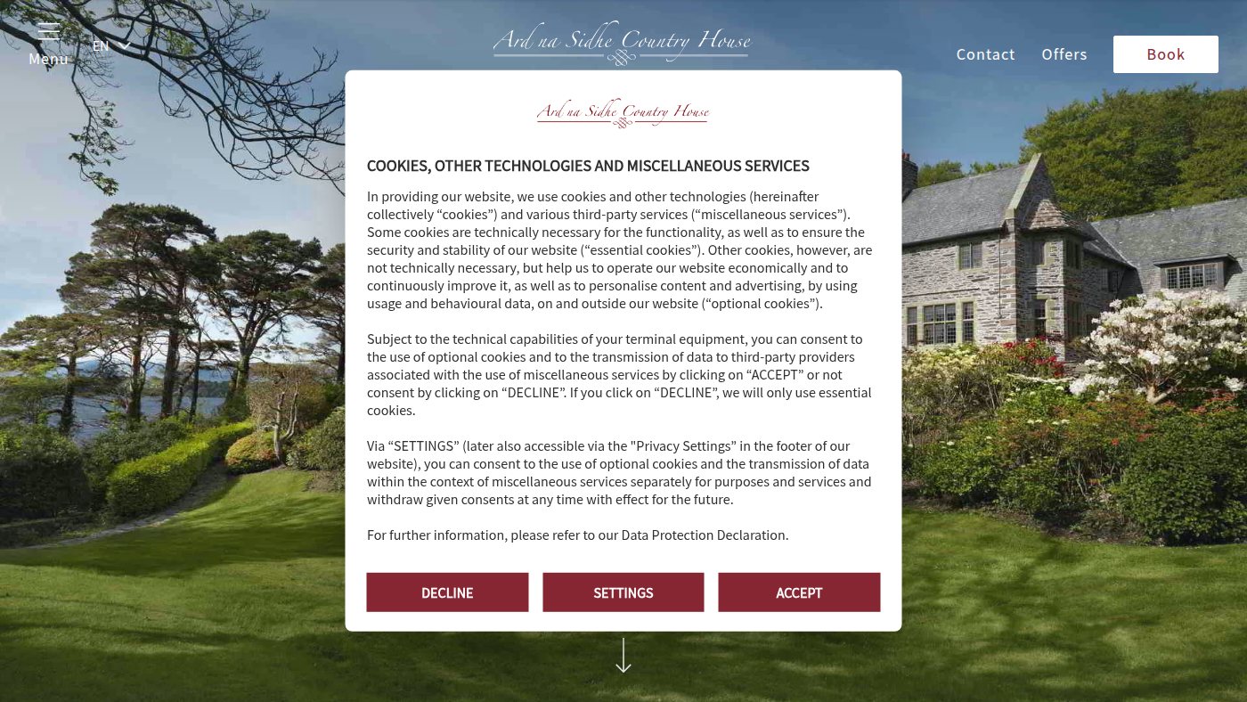 The home page of ardnasidhe.com