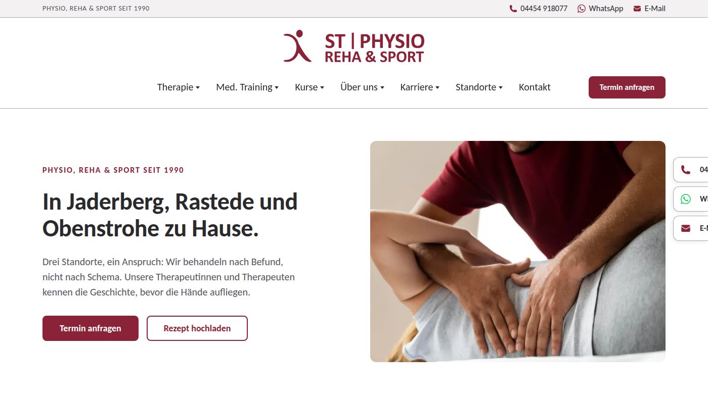 The home page of st-physio.de