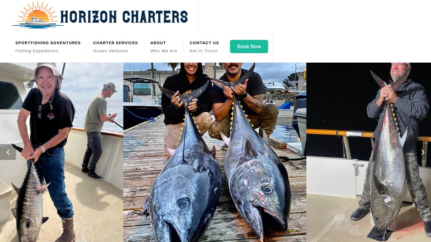 The home page of horizoncharters.com