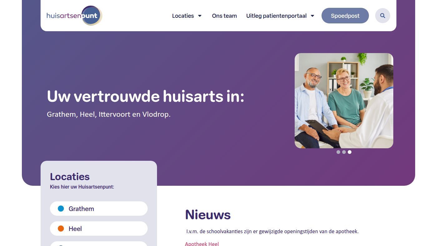 The home page of huisartsenpunt.nl