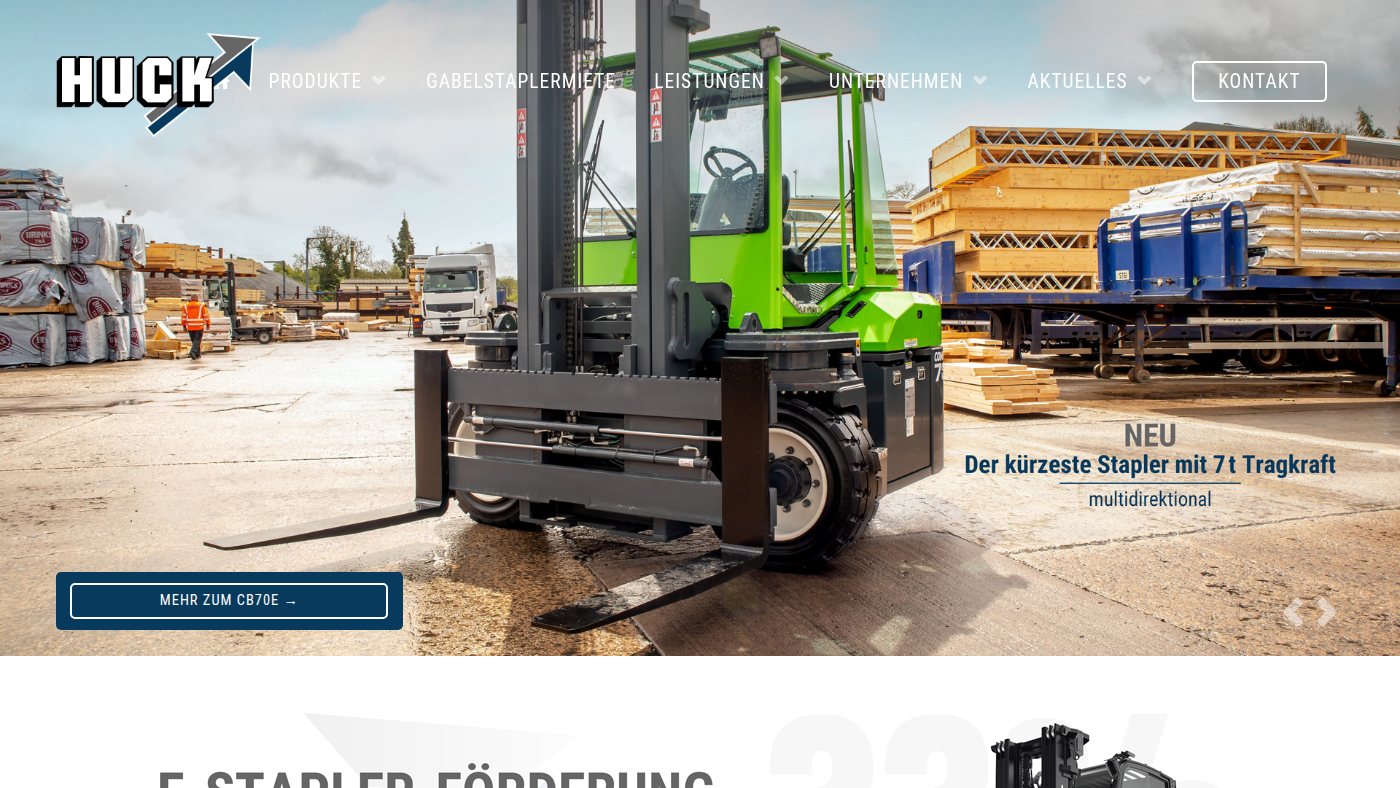 The home page of huck-foerdertechnik.de