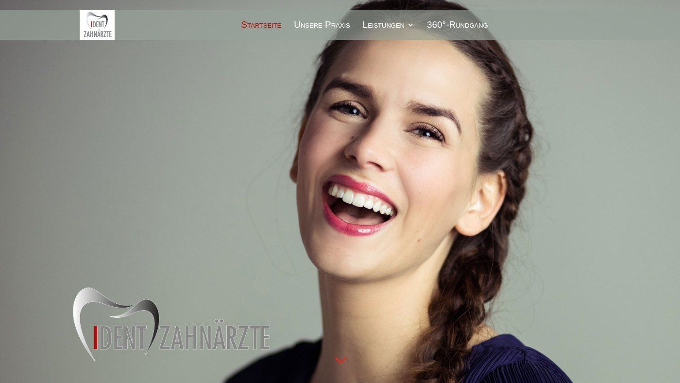 The home page of ident-zahnaerzte.de