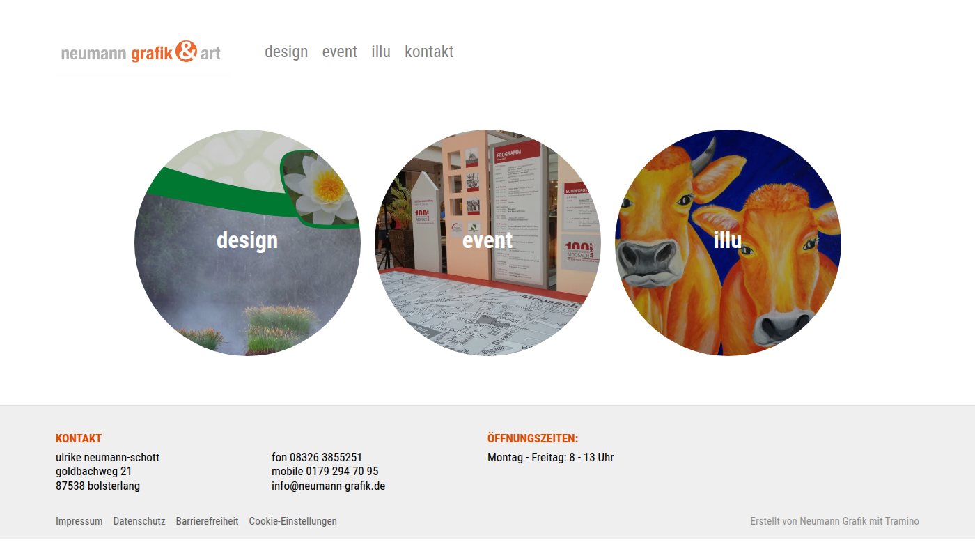 The home page of neumann-grafik.de
