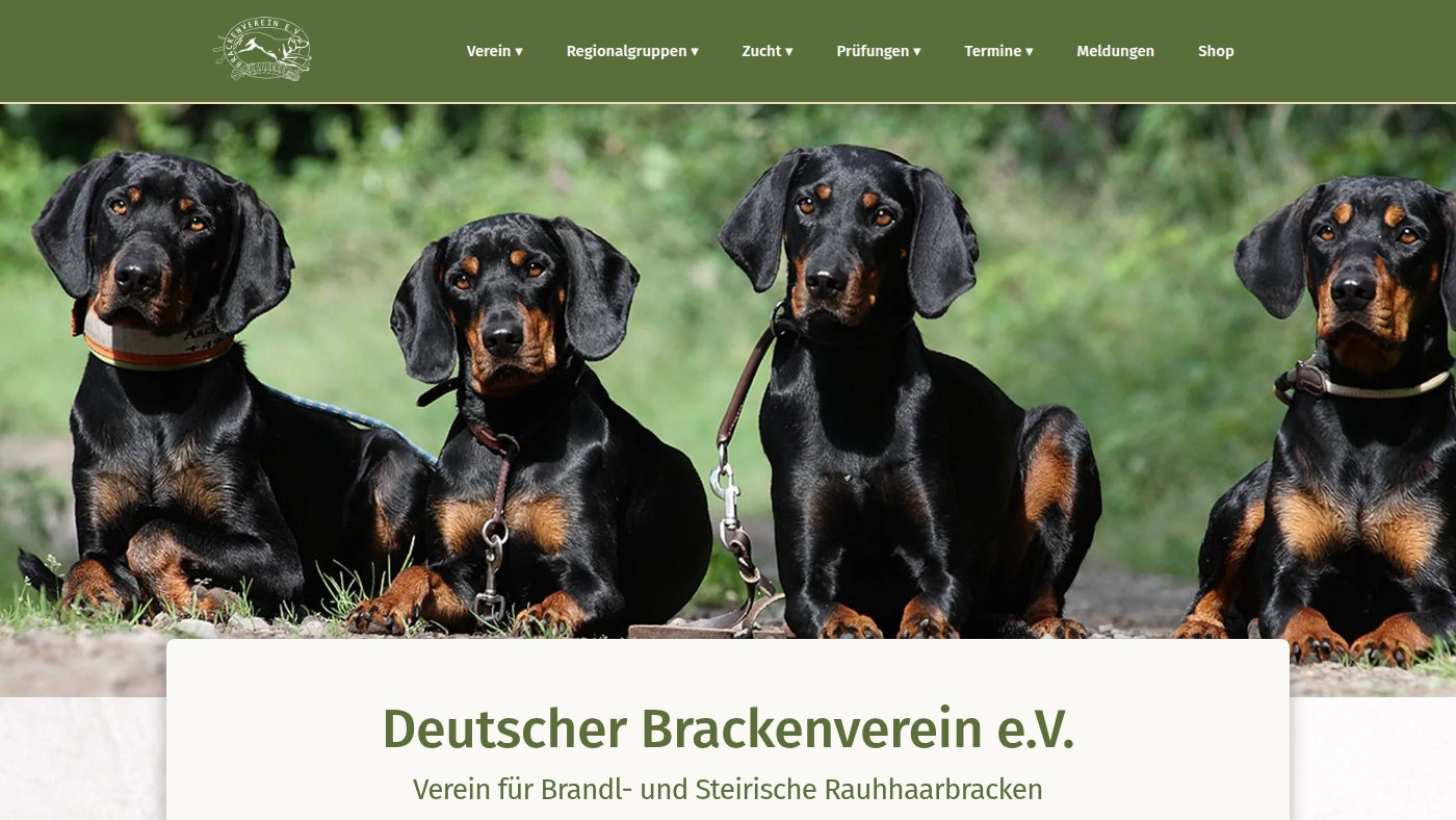 The home page of deutscher-brackenverein.de