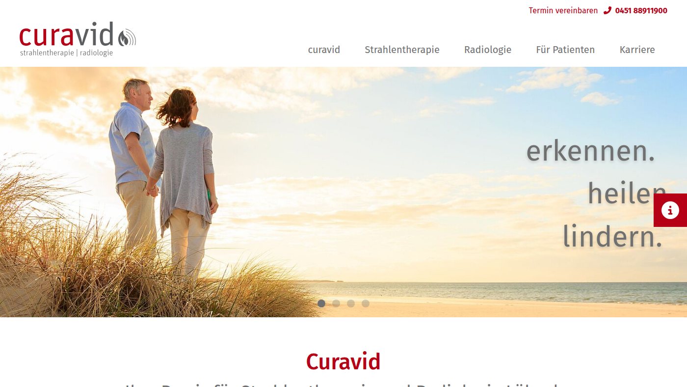 The home page of curavid.de