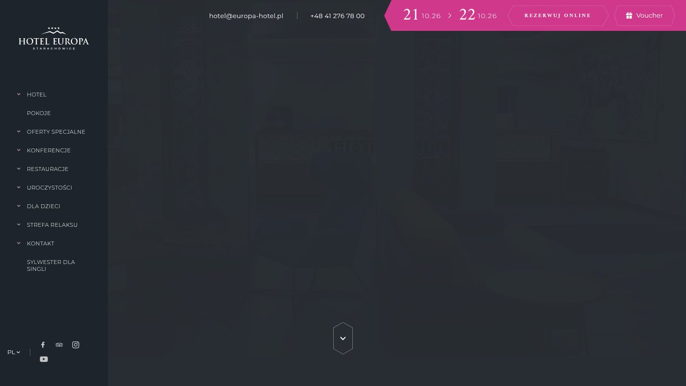The home page of europa-hotel.pl