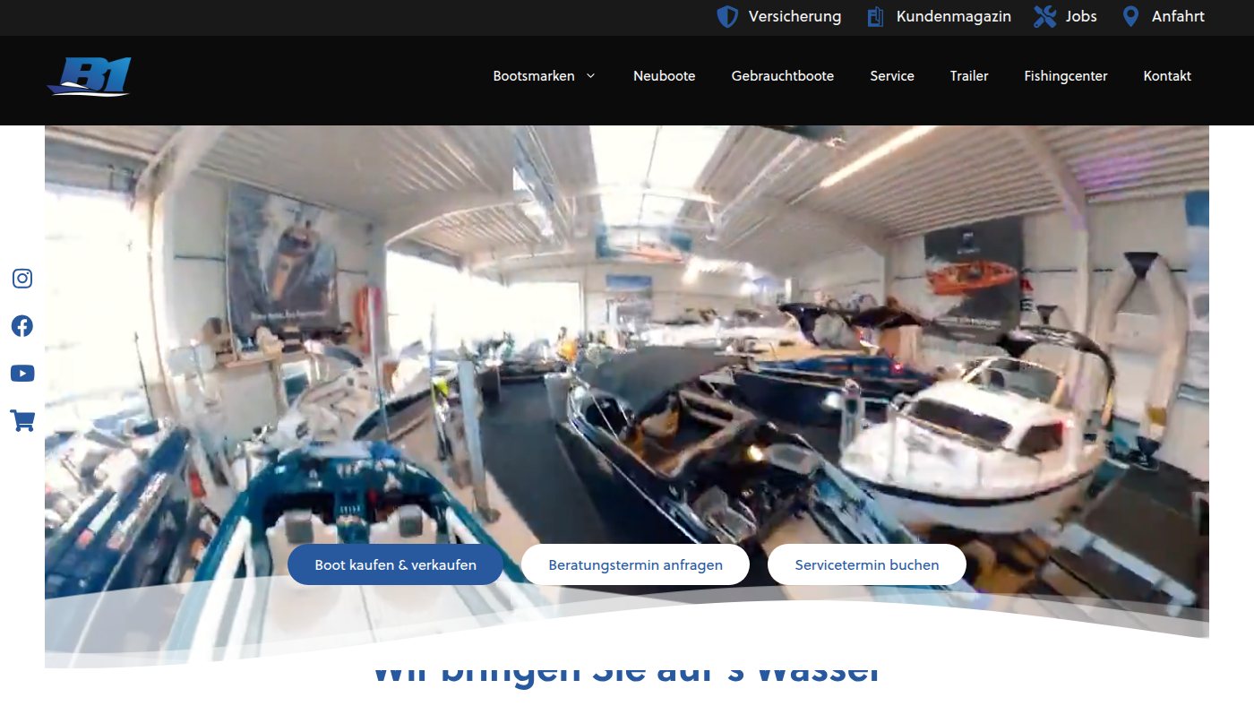 The home page of bootscenter-b1.de