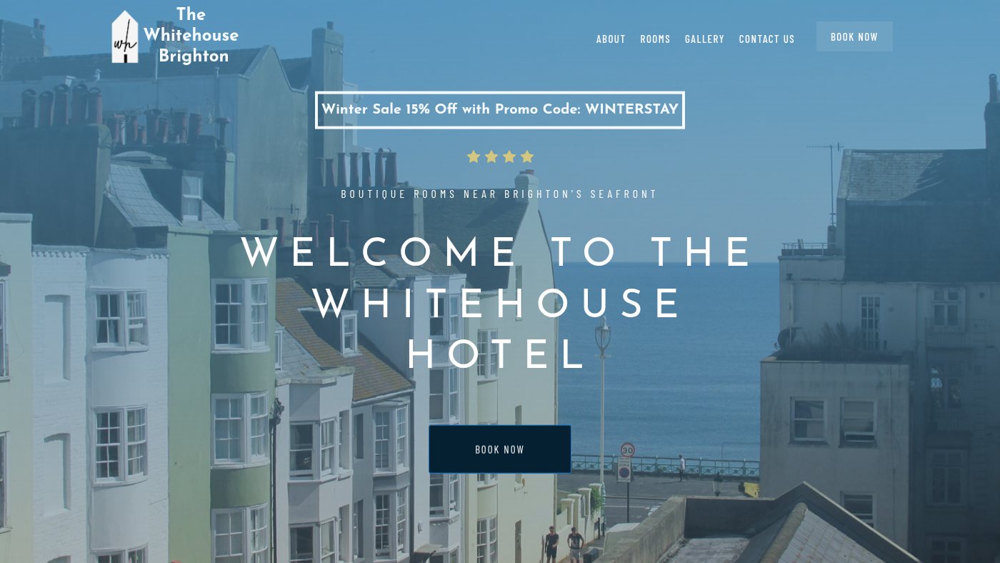 The home page of whitehousebrighton.com